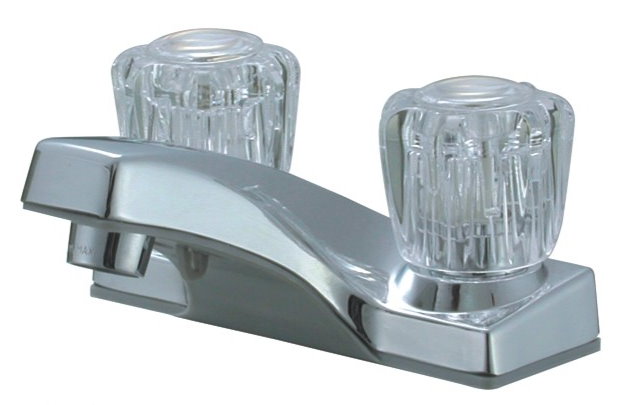 4 Inch Centerset Lavatory Faucet with Cast Brass Underbody