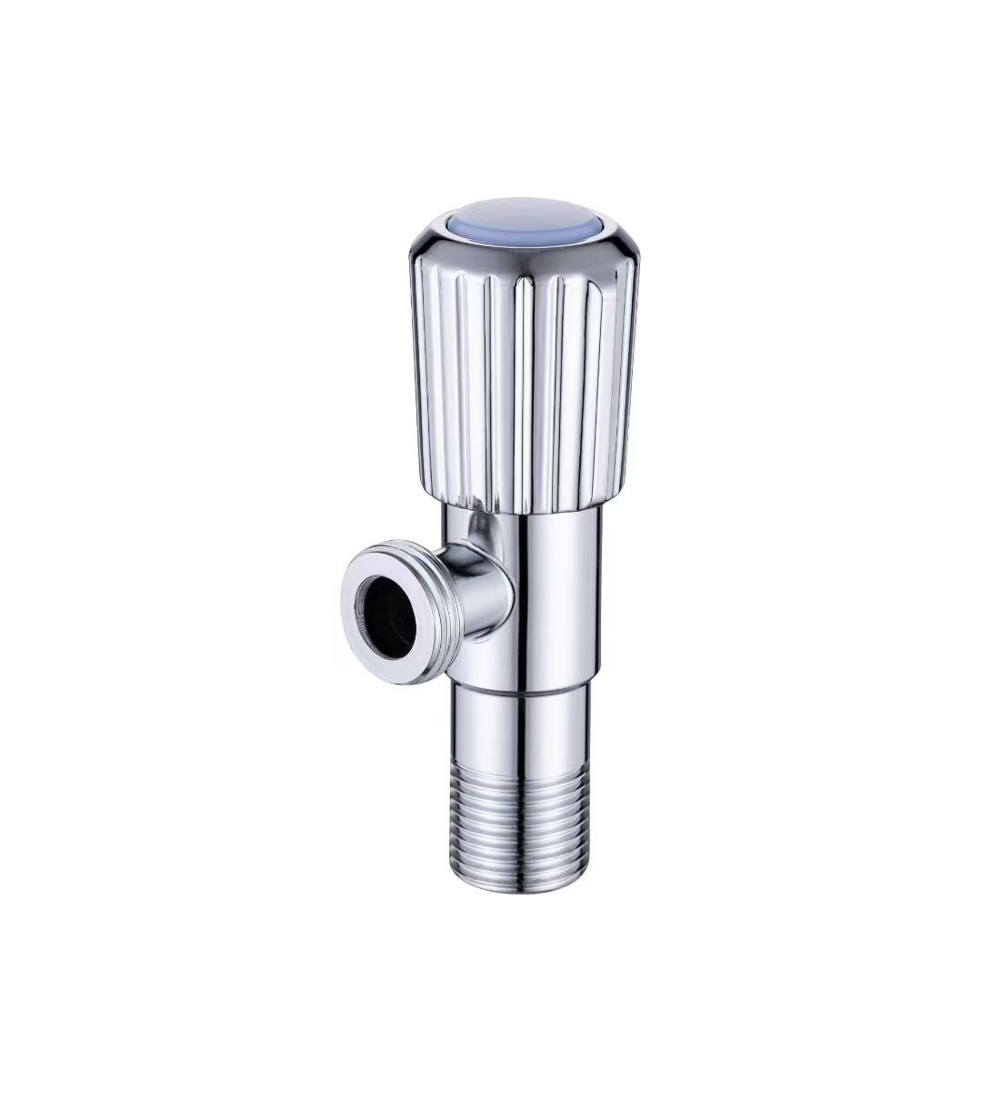 G1/2 inch by G1/2 inch Chrome Plated Angle Valve with Tiered Material Core Options