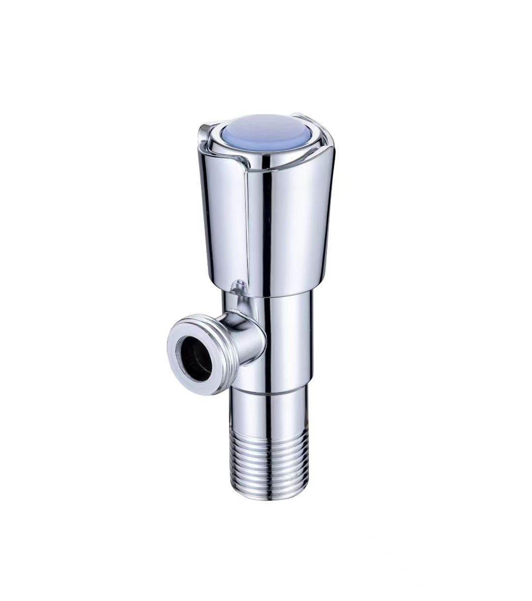 G1/2 inch by G1/2 inch Chrome Plated Angle Valve with Tiered Material Core Options