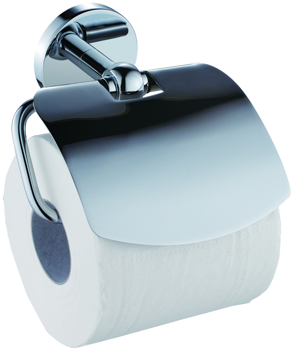Premium Wall Mounted Bathroom Paper Holder with Anti-Slip Stop Lip