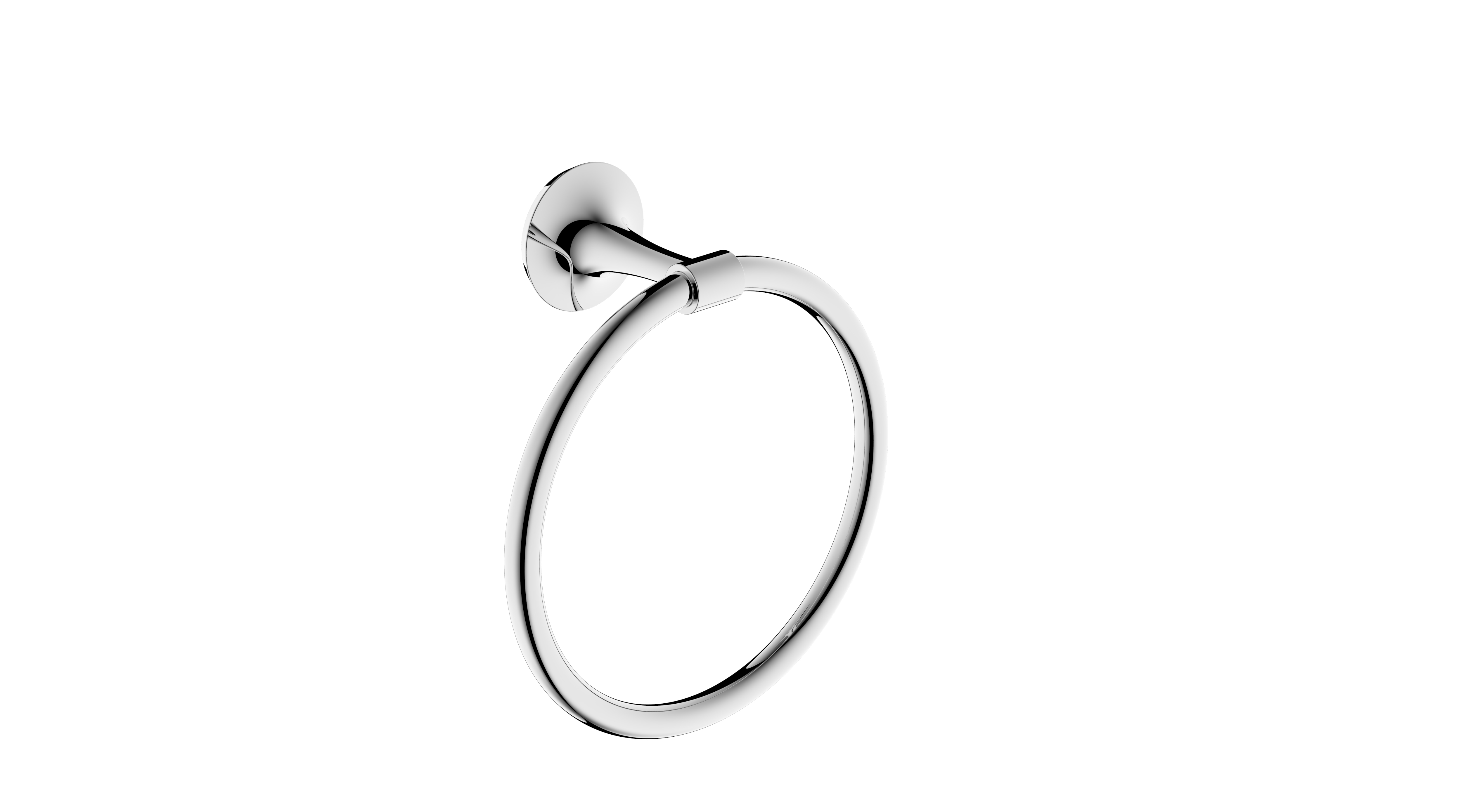 Premium Bathroom Towel Ring with Concealed Mounting System
