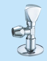 G1/2 inch by G1/2 inch Chrome Plated Angle Valve with Tiered Material Core Options